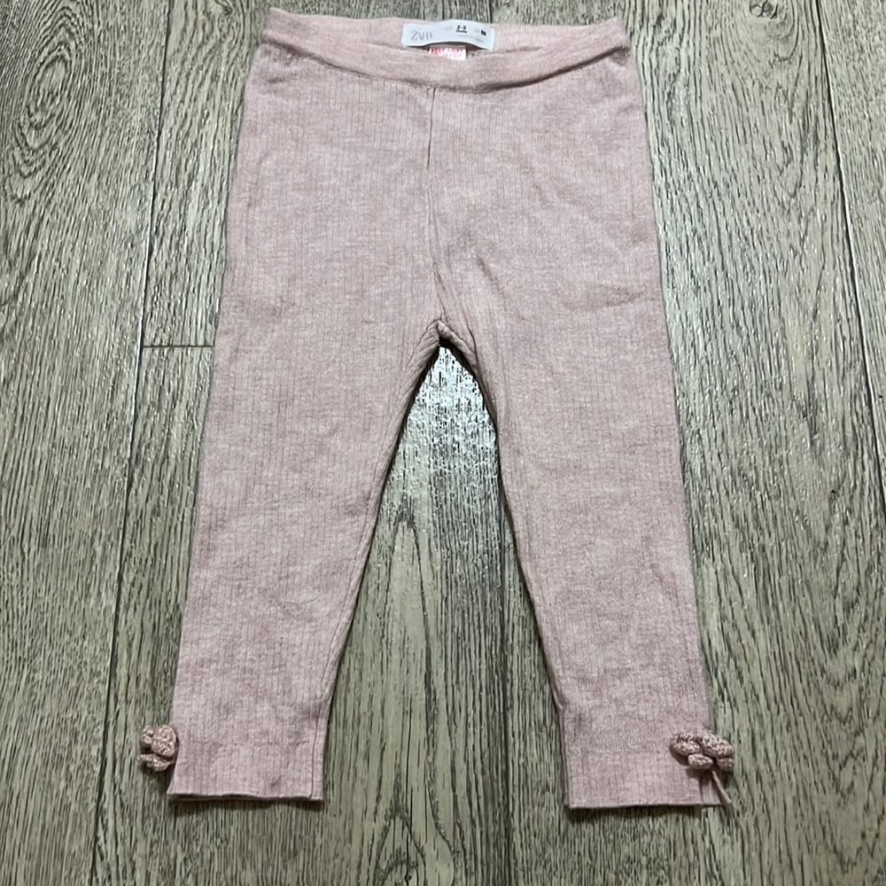 Light Pink Knit Leggings